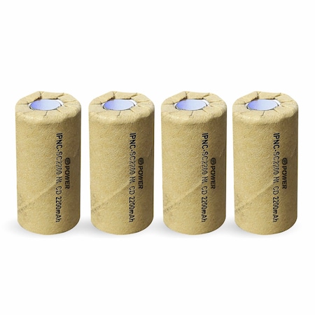 Ip Power Sub C Ni-Cd 2200mAh - 4PK IP-NC-SC-2200-FT-4